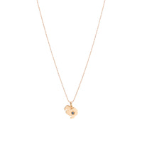 DoDo rose gold & sapphire Charm - Rose Gold & Blue