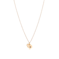 DoDo rose gold & sapphire Charm - Rose Gold & Blue
