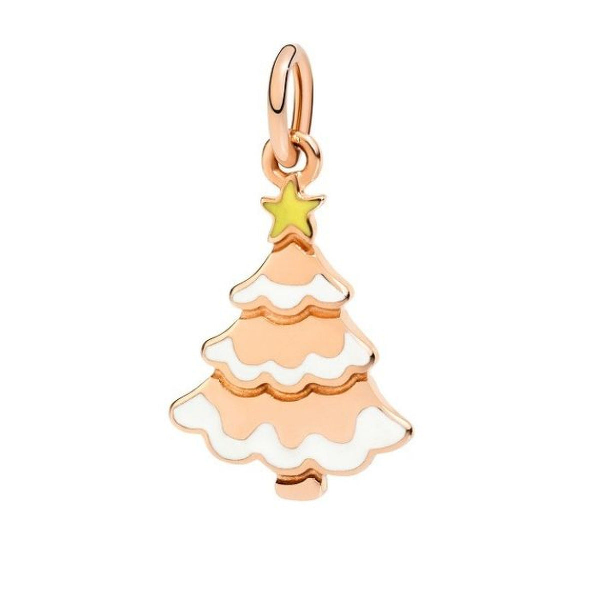 Christmas Tree rose gold Charm - Rose Gold