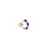 Granelli rose gold & blue ceramic Earrings - Rose Gold & Blue