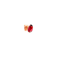Ladybug rose gold & red enamel Stud Half-pair Earring - Rose Gold