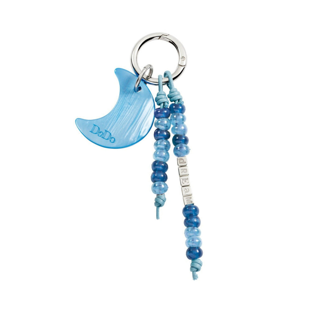 Bag Charm Moon - Steel