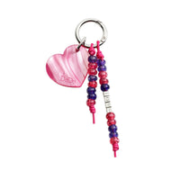 Bag Charm Heart - Steel