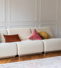 Coussin Divino en velours - Rose