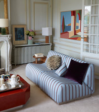 Coussin Divino - Bleu Et Bordeaux