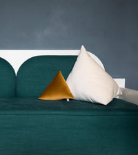 Coussin Divino en velours - Blanc crème