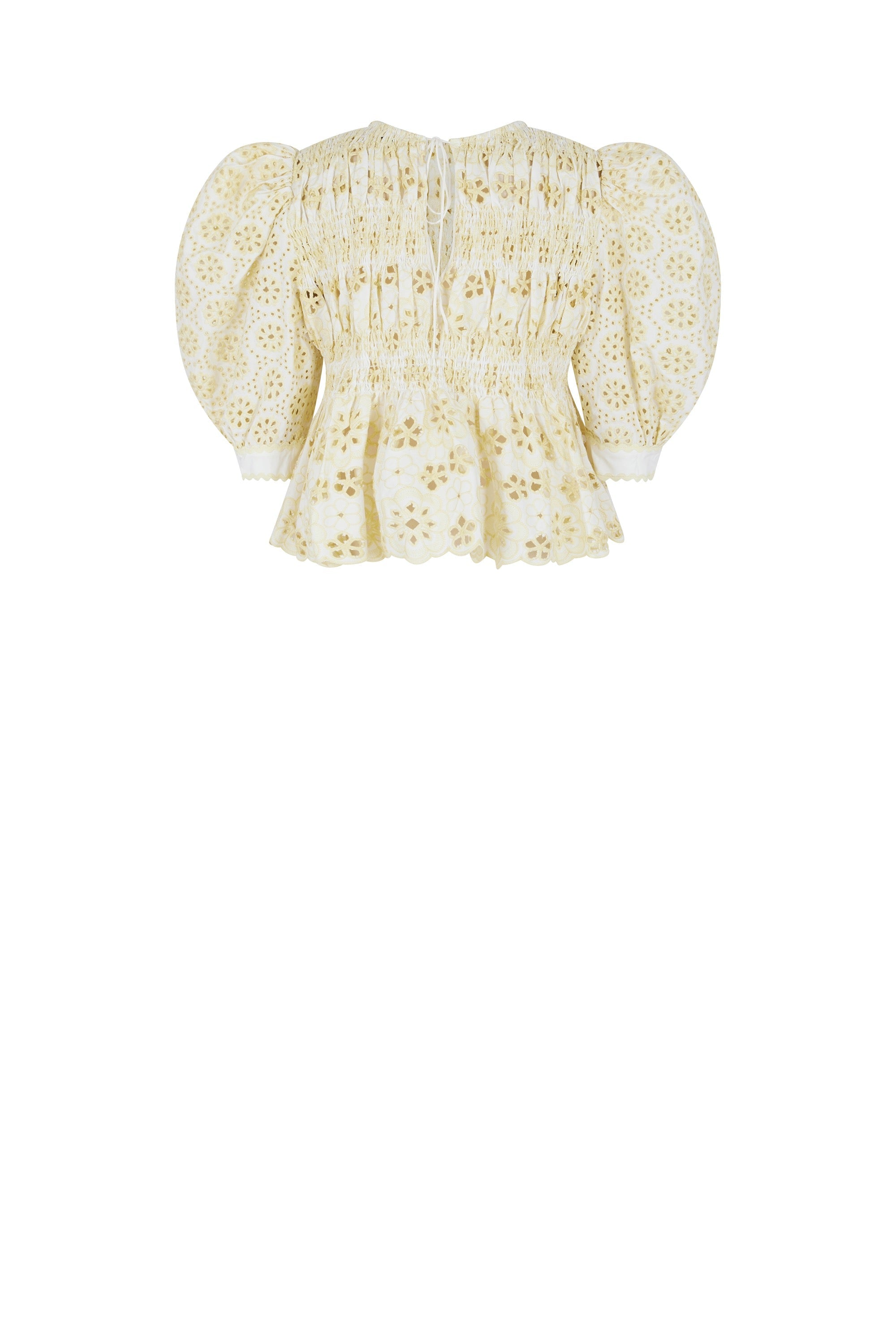 Blouse avec broderies - Blanc
