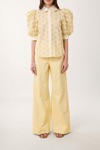 Chemise avec broderies - Blanc