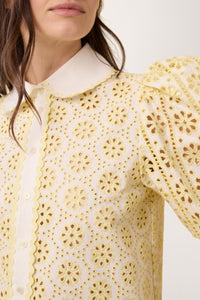 Chemise avec broderies - Blanc