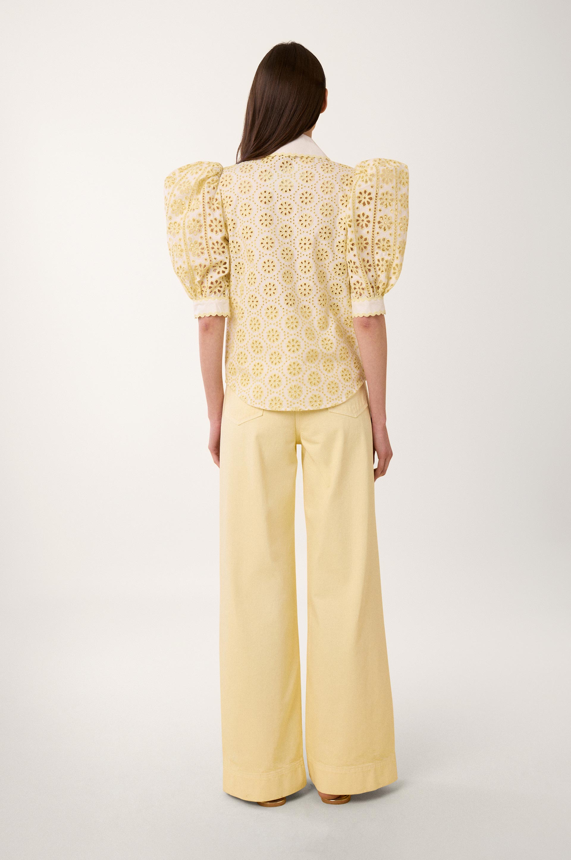 Chemise avec broderies - Blanc