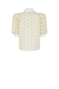 Chemise avec broderies - Blanc