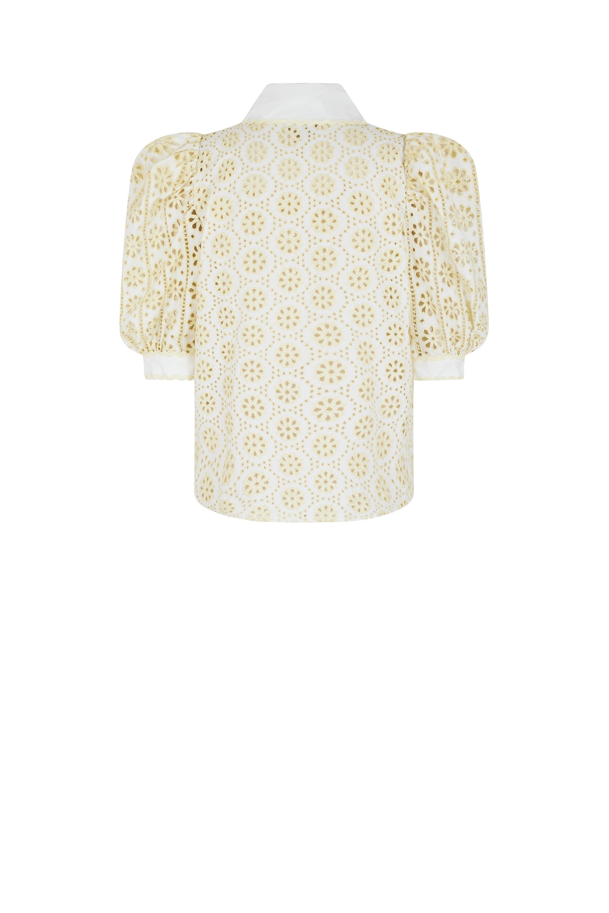 Chemise avec broderies - Blanc