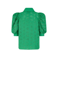 Chemise avec broderies - Vert