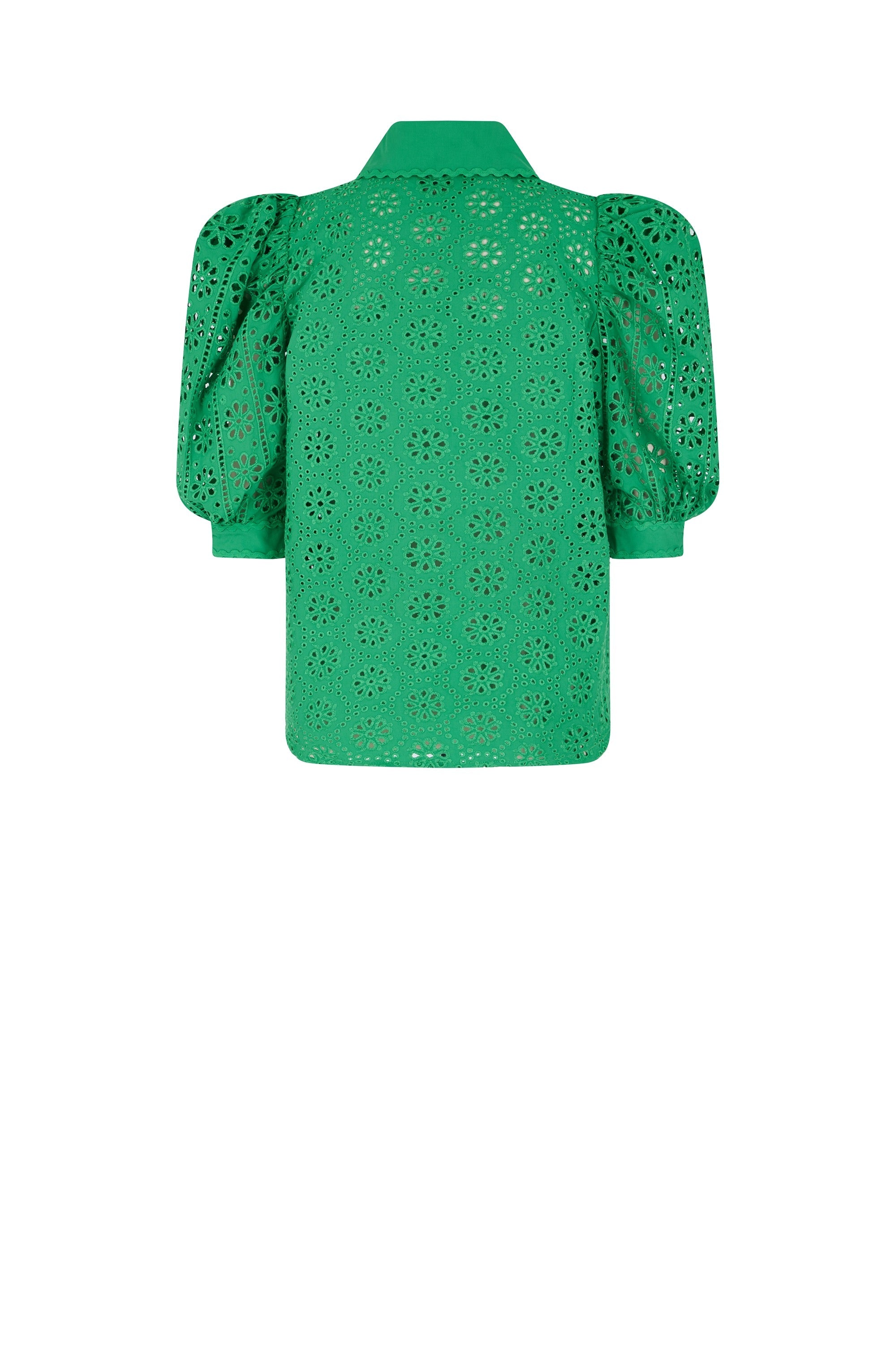 Chemise avec broderies - Vert