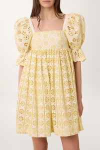 Robe avec broderies - Vert
