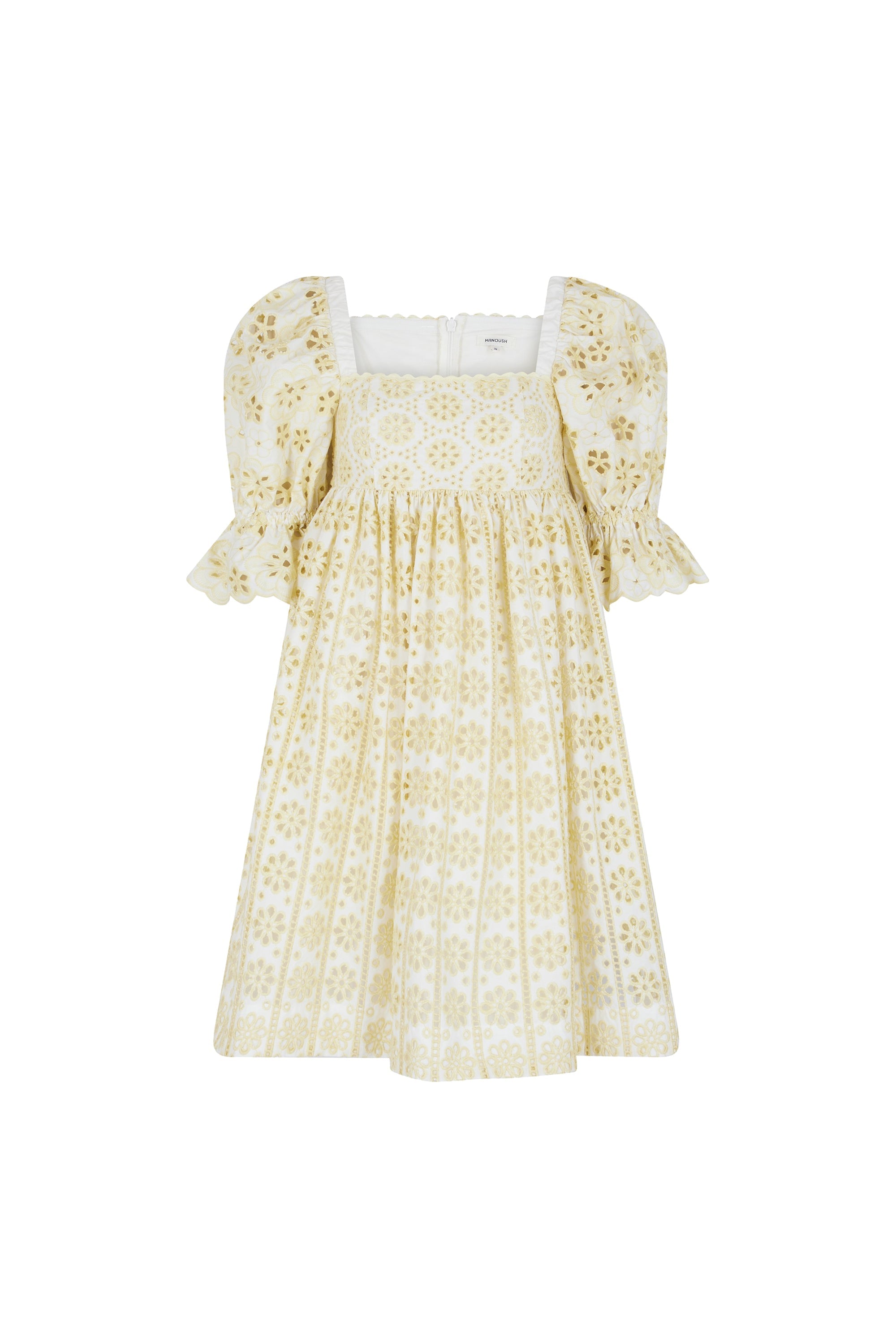 Robe avec broderies - Blanc