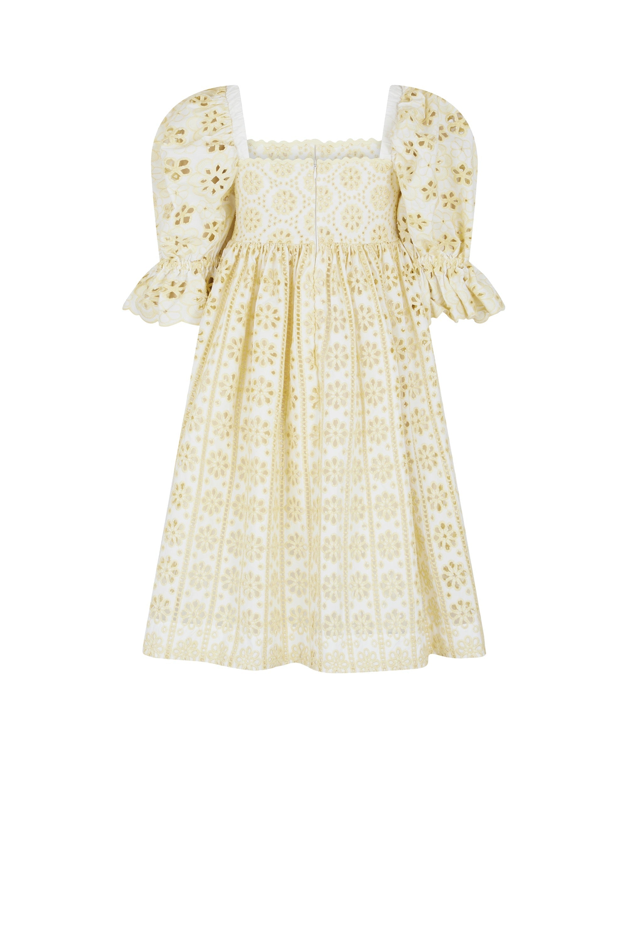 Robe avec broderies - Blanc