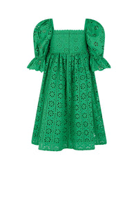 Robe avec broderies - Vert