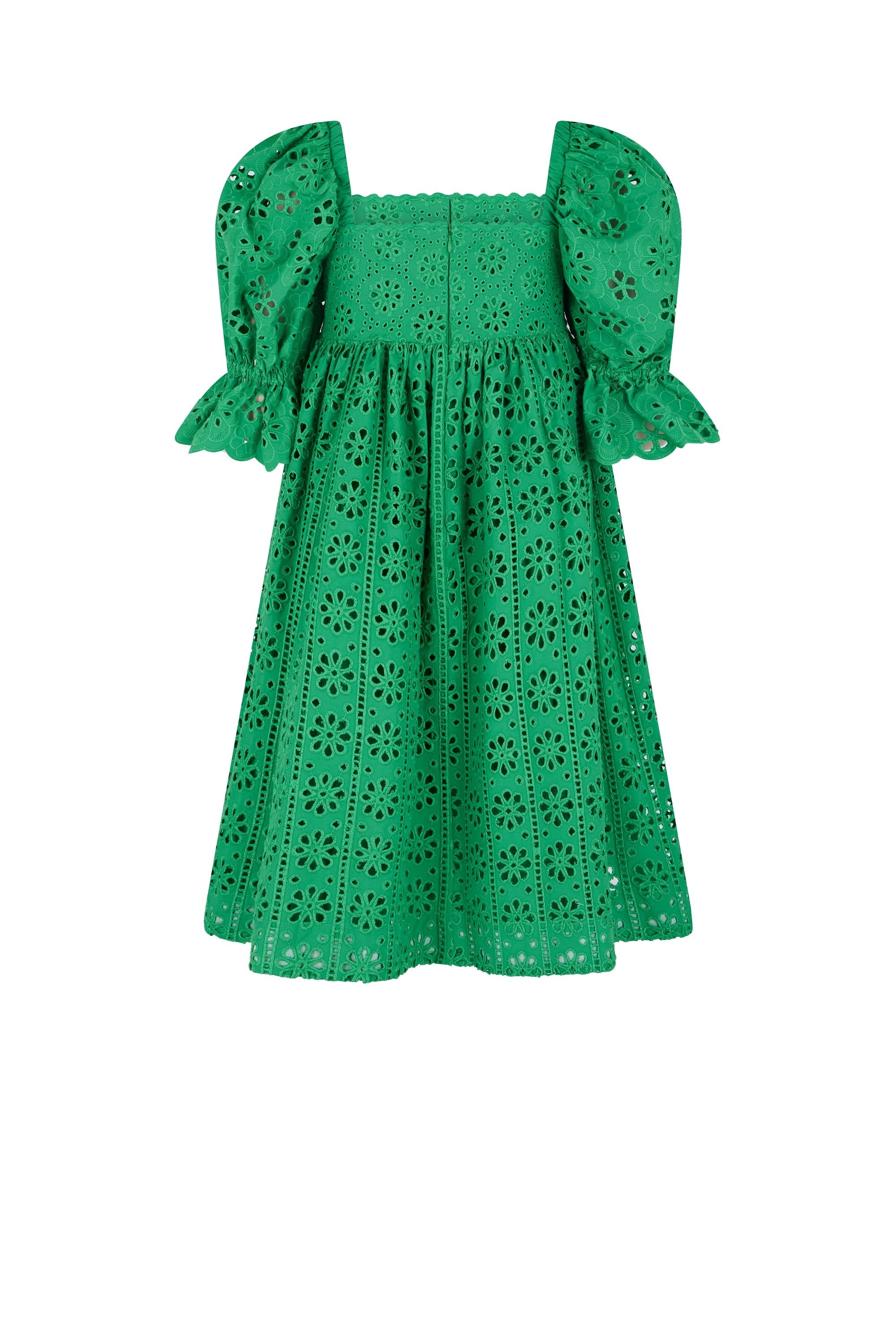 Robe avec broderies - Vert