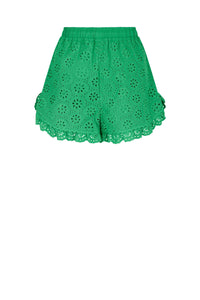 Short court avec broderies - Vert