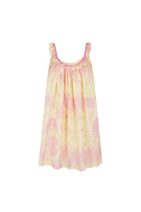 Robe nuisette avec broderies T&D - Multicolore
