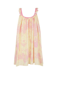 Robe nuisette avec broderies T&D - Multicolore