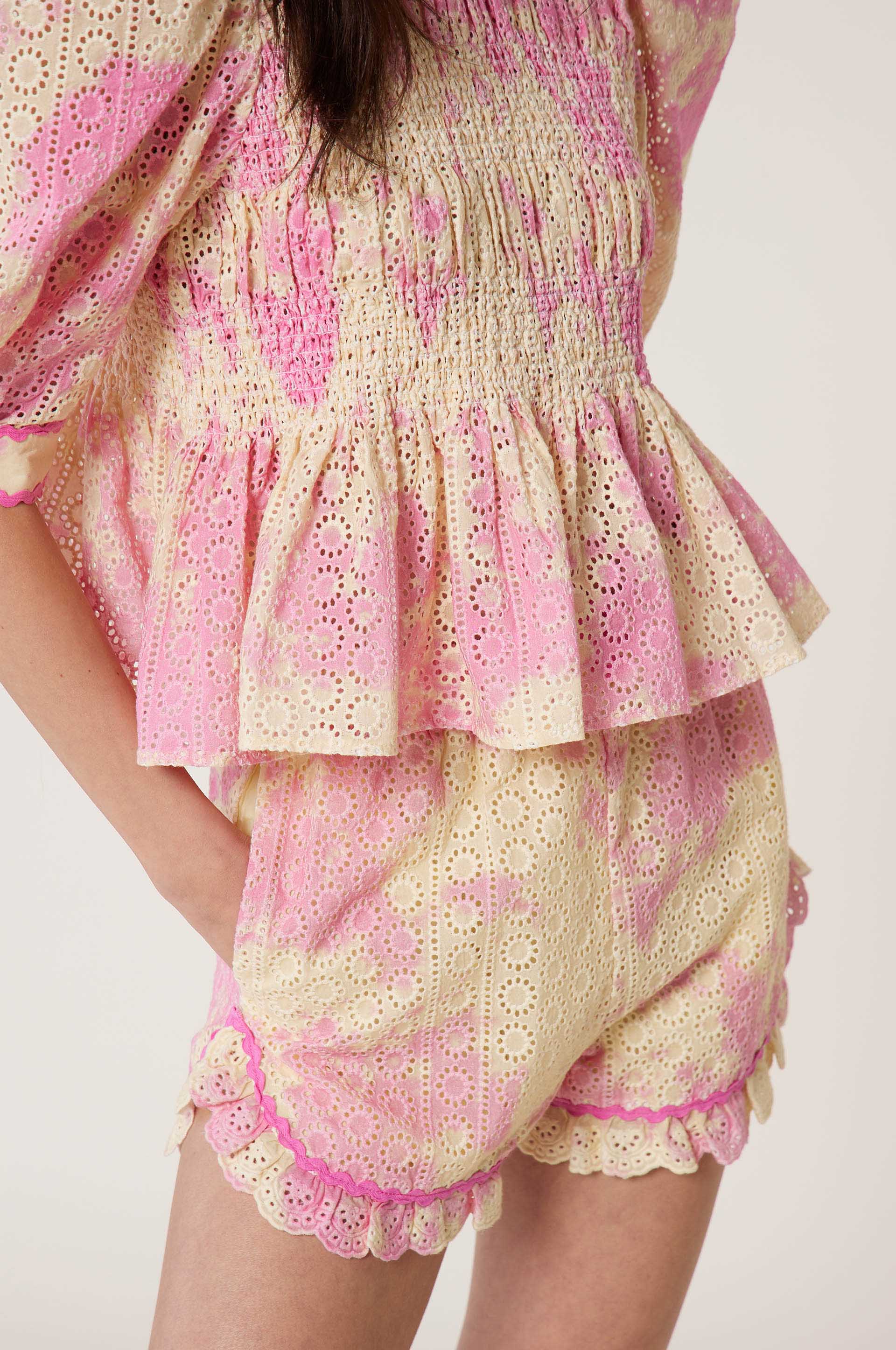 Blouse avec broderies T&D - Multicolore