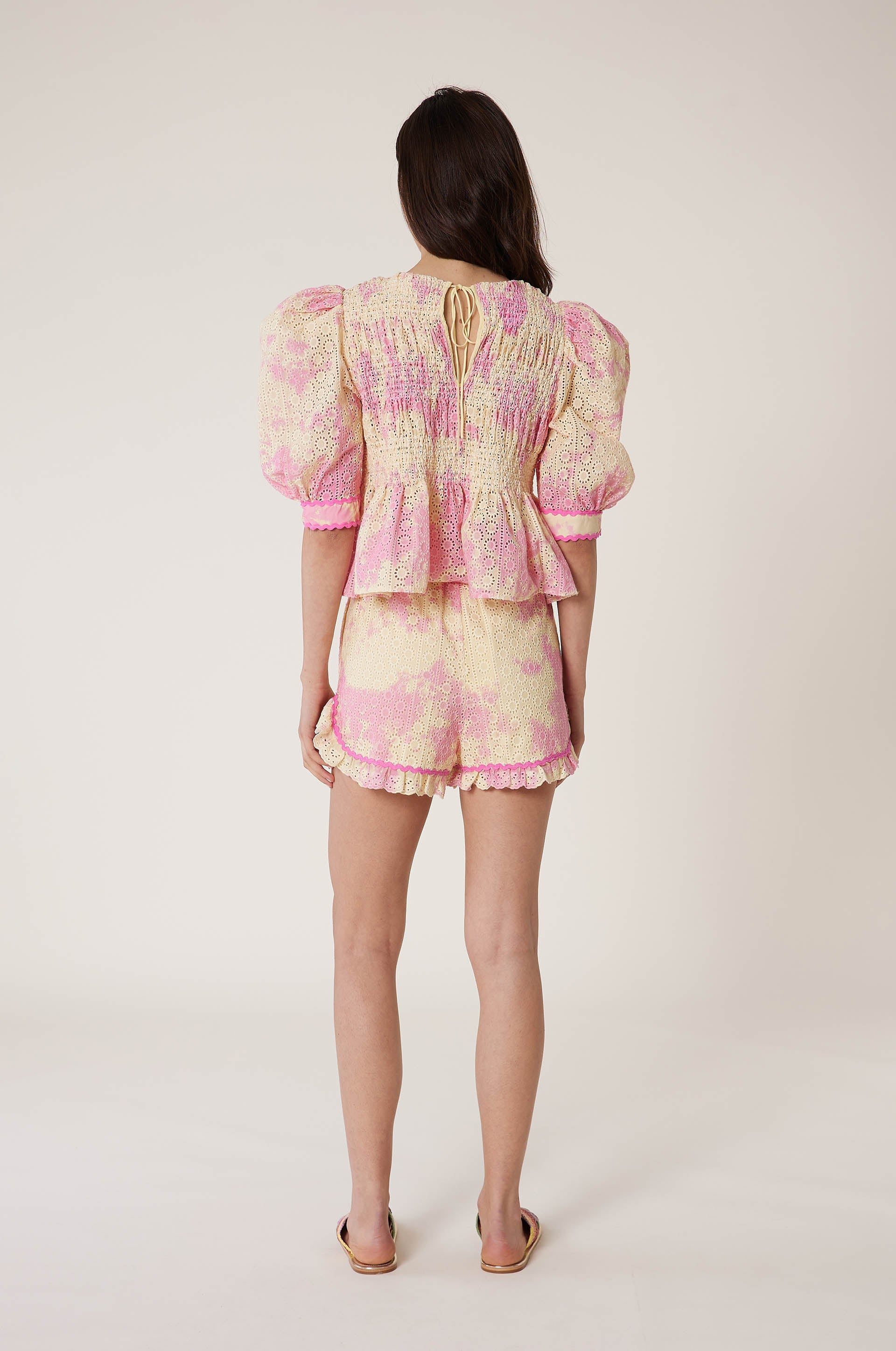 Blouse avec broderies T&D - Multicolore