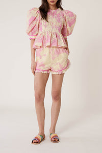Short avec broderies T&D - Multicolore