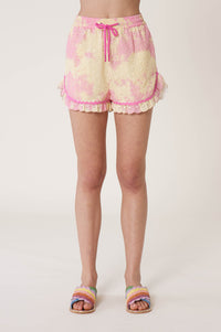 Short avec broderies T&D - Multicolore