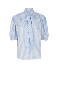 Chemise Bulle à imprimé vichy - Bleu