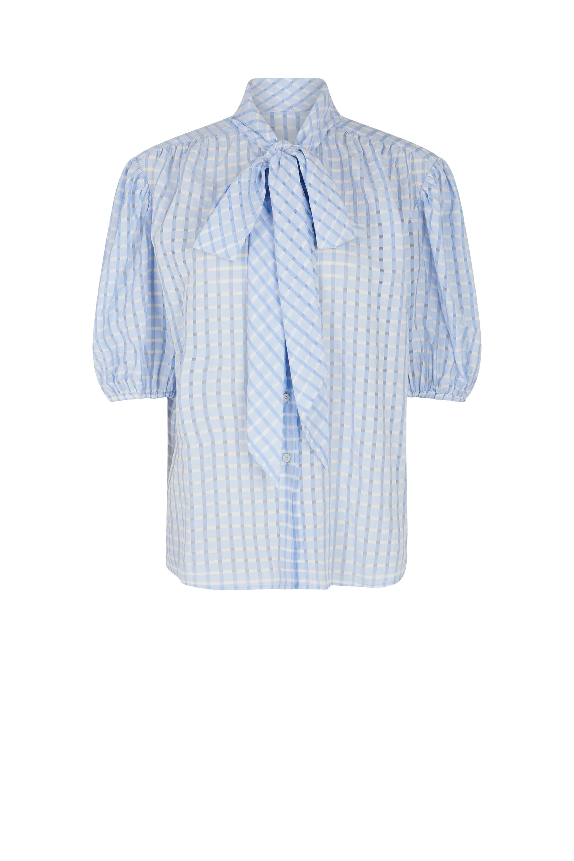 Chemise Bulle à imprimé vichy - Bleu
