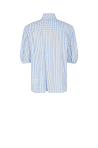 Chemise Bulle à imprimé vichy - Bleu