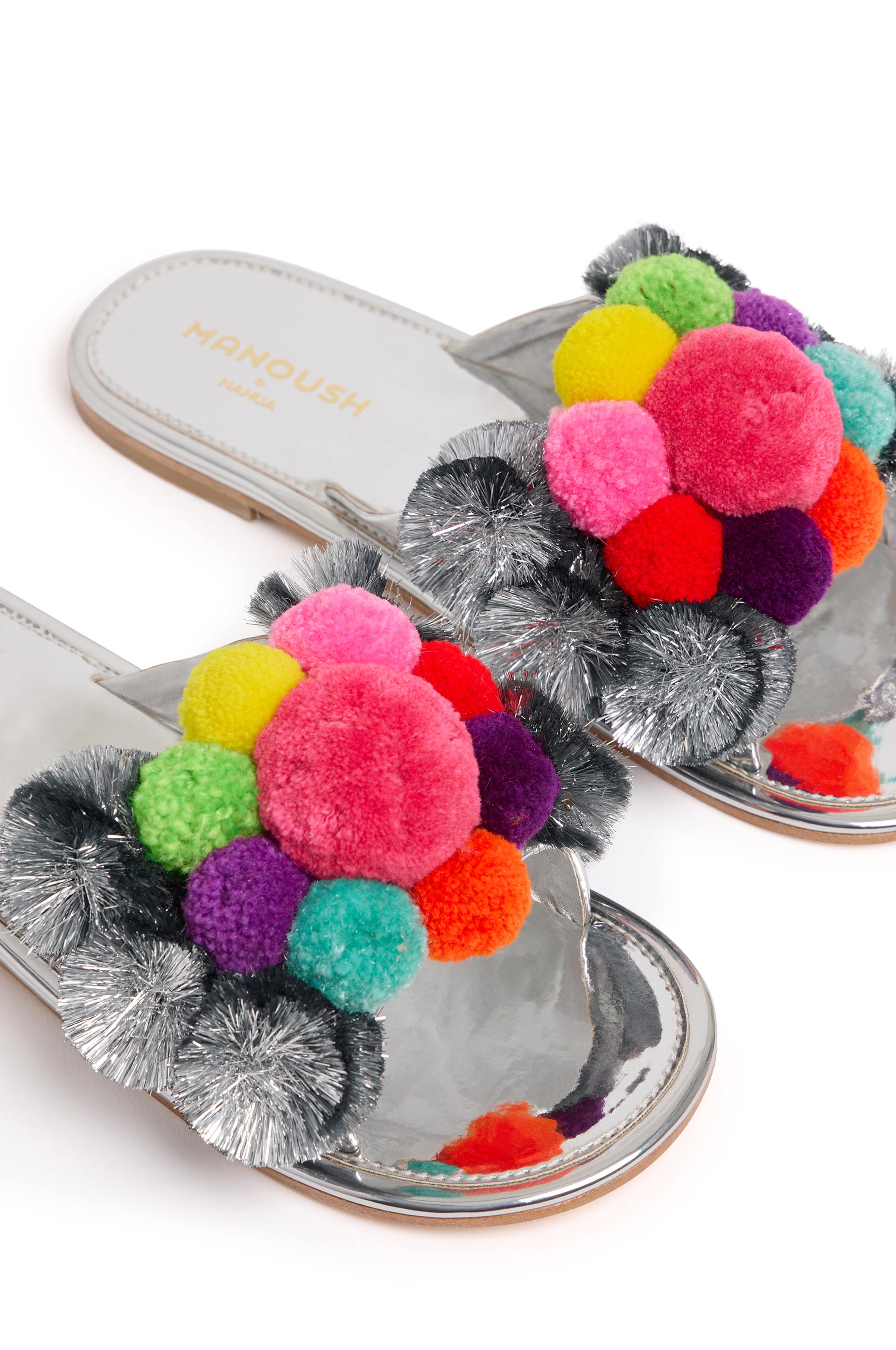 Sandales Pompon - Multicolore