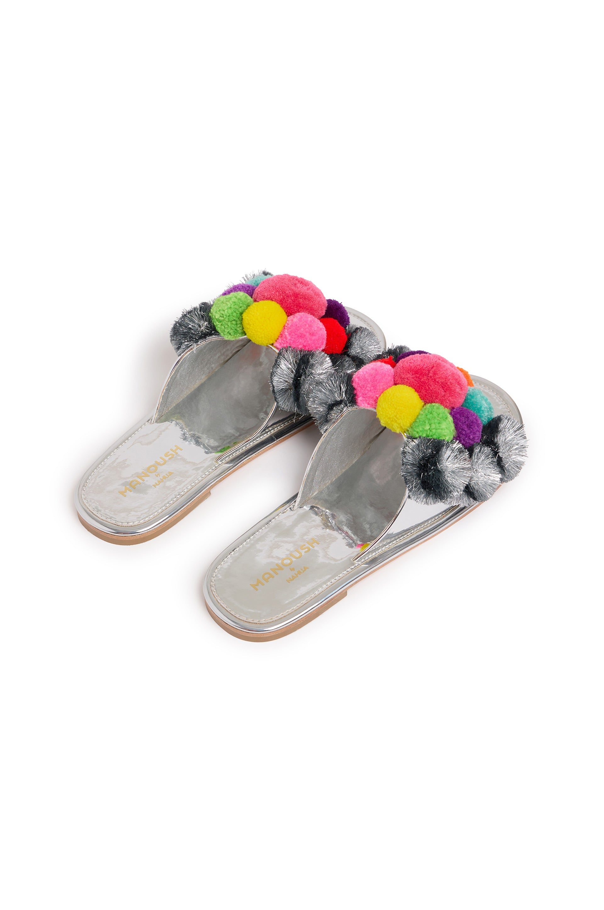 Sandales Pompon - Multicolore