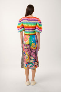Pull cosy en crochet - Multicolore