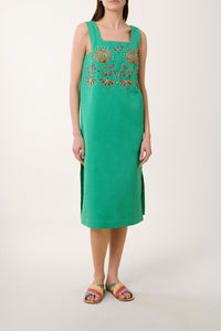 Robe Coquillage en crochet - Vert