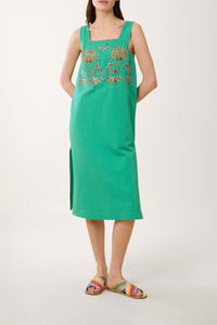 Robe Coquillage en crochet - Vert