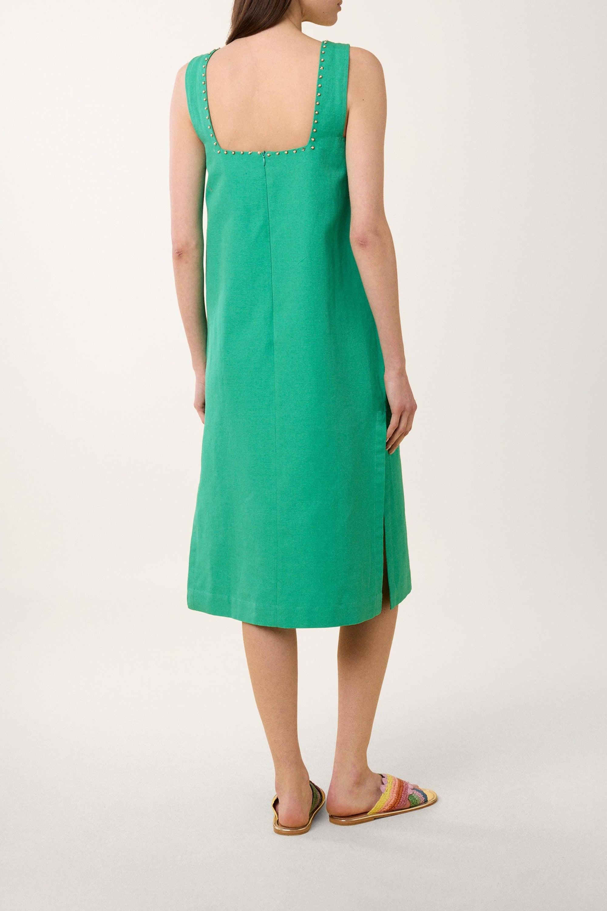 Robe Coquillage en crochet - Vert