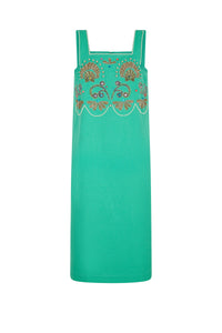 Robe Coquillage en crochet - Vert