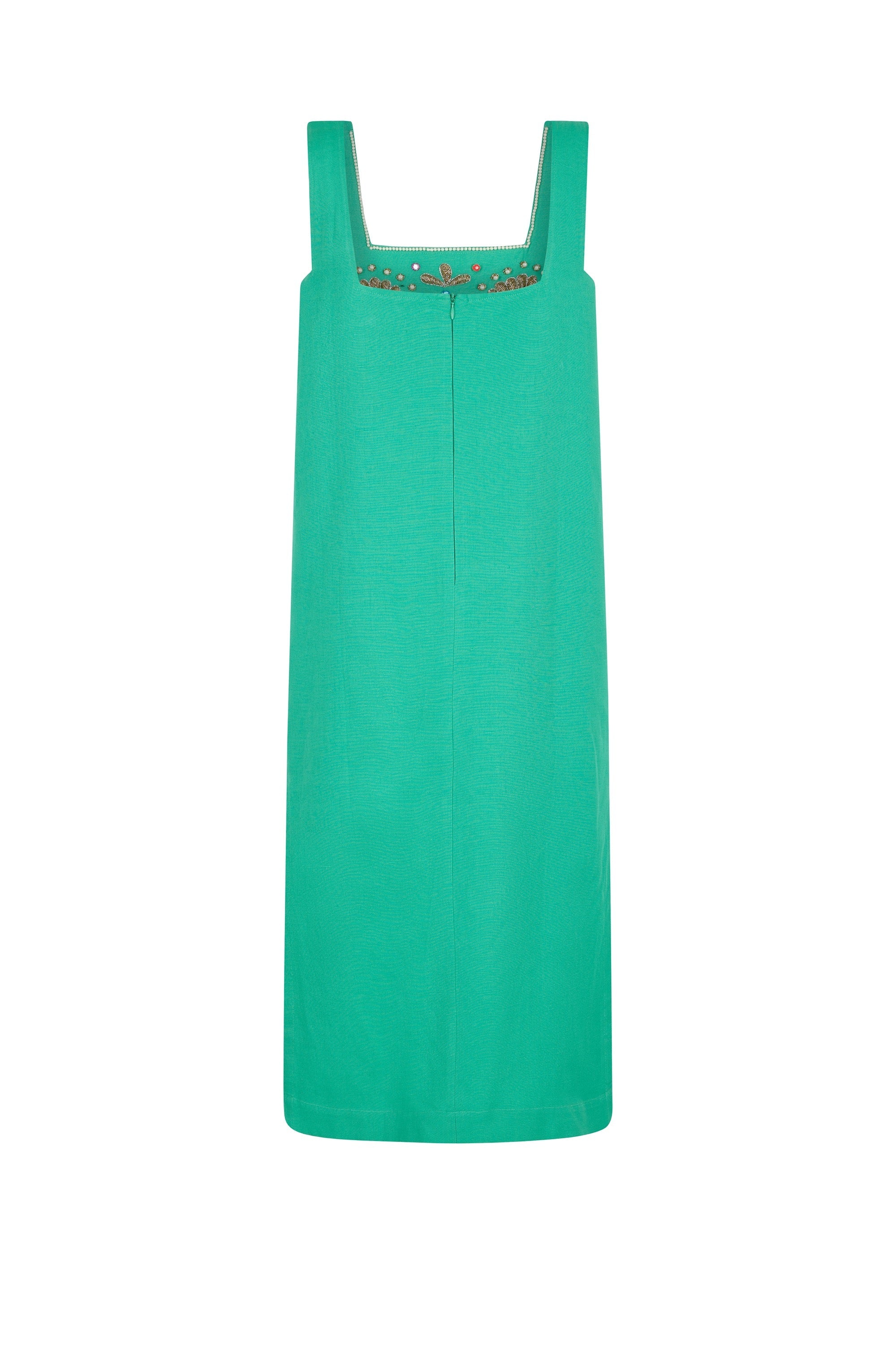 Robe Coquillage en crochet - Vert