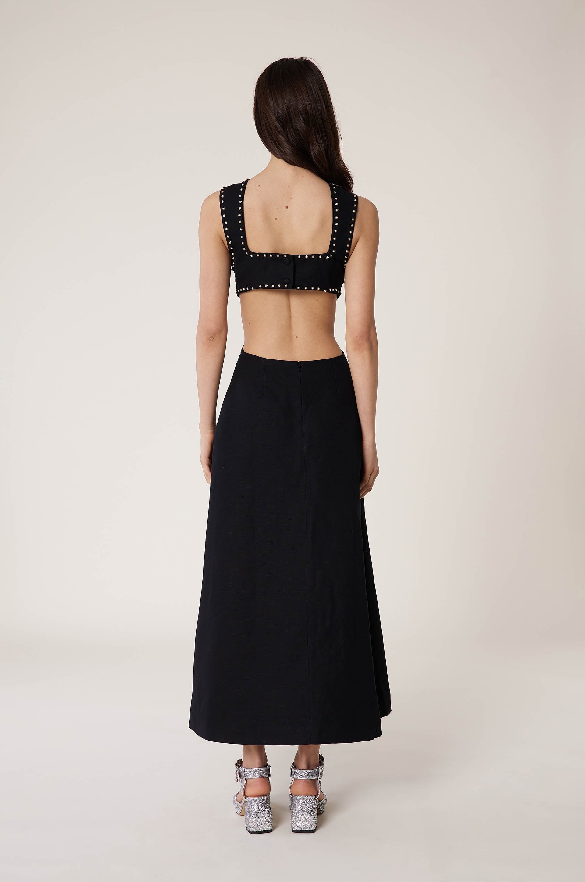 Robe longue Coquillage - Noir
