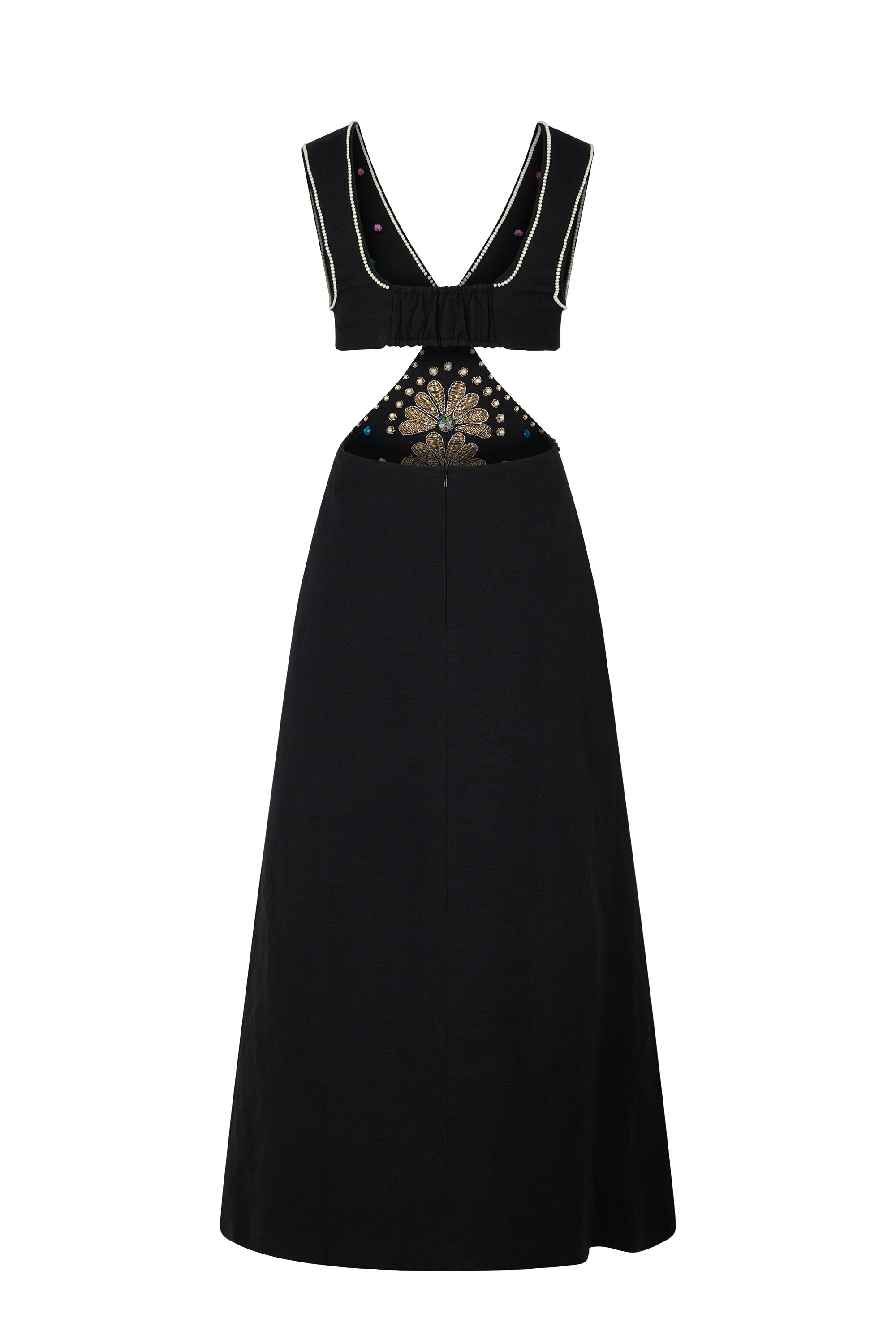 Robe longue Coquillage - Noir