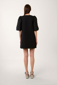 Robe courte Coquillage - Noir