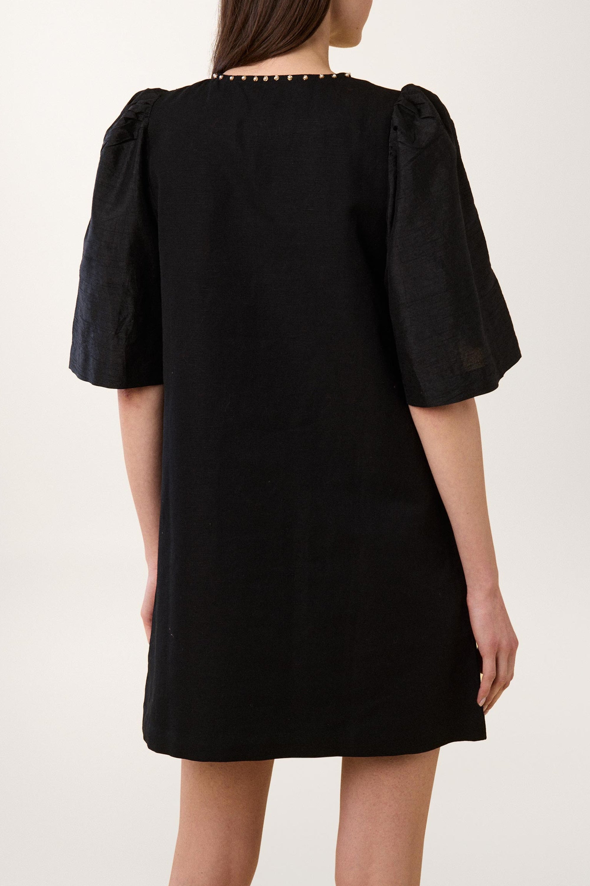 Robe courte Coquillage - Noir