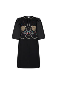 Robe courte Coquillage - Noir