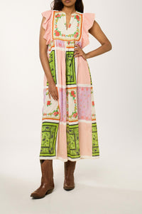 Robe à à imprimé floral - Multicolore