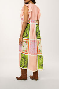 Robe à à imprimé floral - Multicolore
