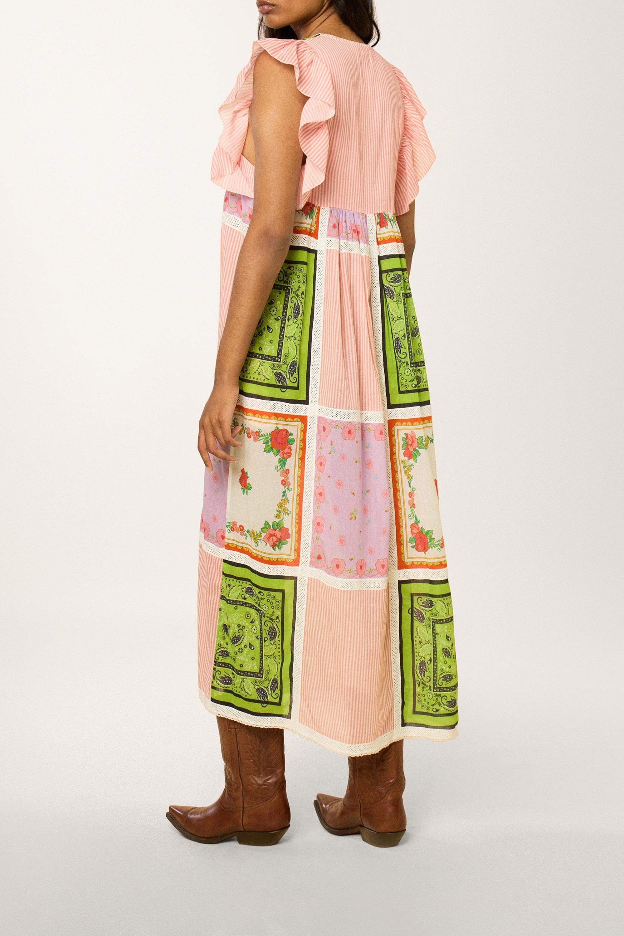 Robe à à imprimé floral - Multicolore