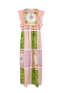 Robe à à imprimé floral - Multicolore